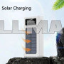 Портативний зарядний пристрій Power Bank YM-309 30000mAh Solar з LED дисплеєм 2 USB